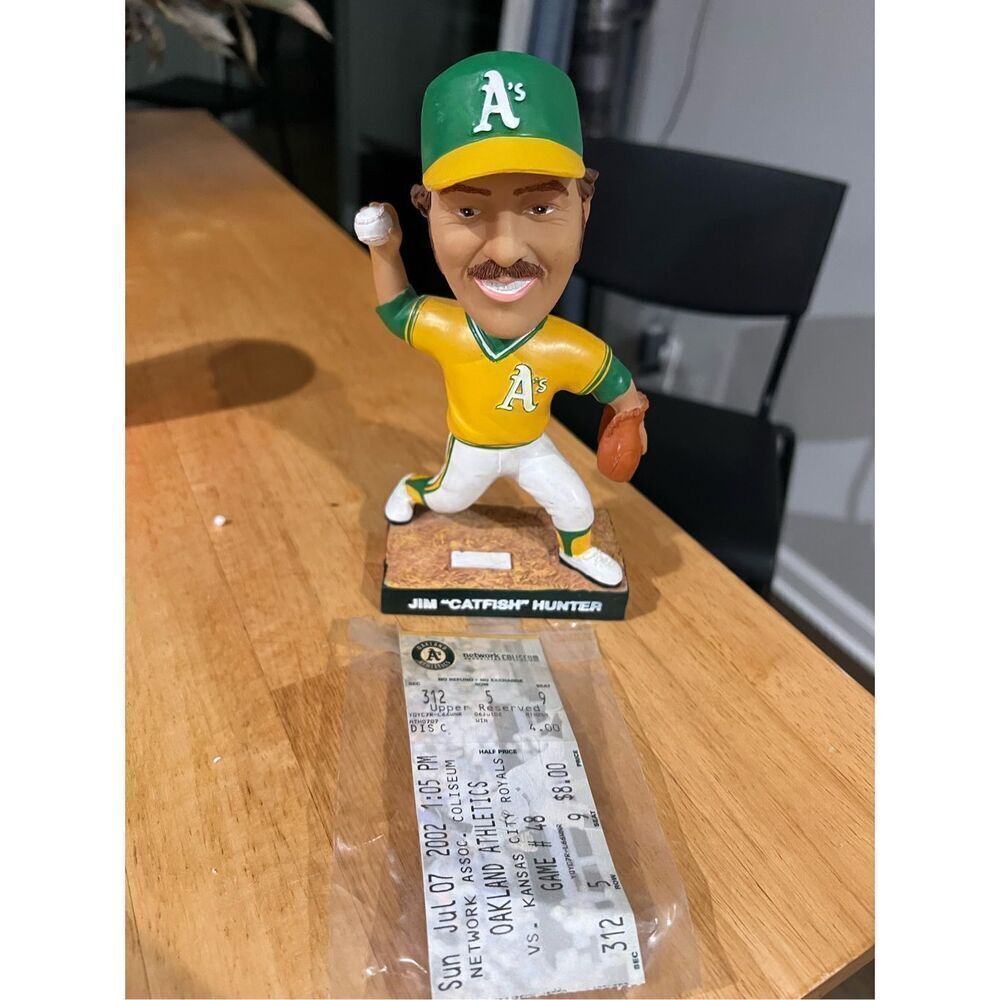 Jim "Catfish" Hunter Bobblehead SGA Oakland Athletics 2002
